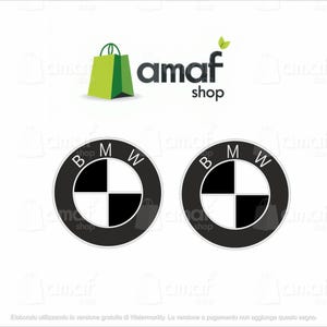 BMW front and back car sticker logo