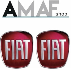 Fiat Logo embleem STICKER, voor en achter voor Fiat 500 autobadges, PVC-sticker