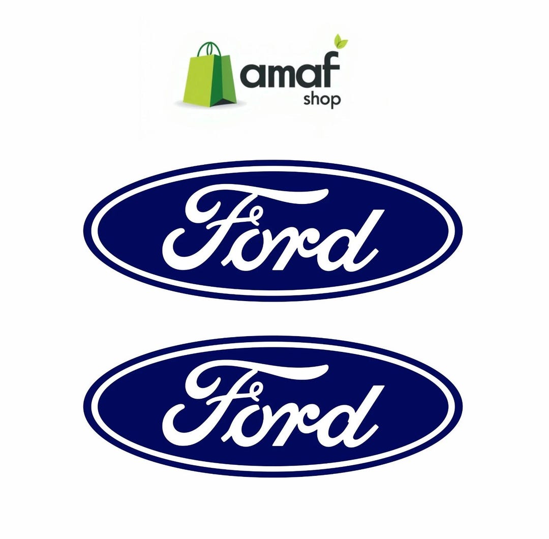 Ford Id Sticker Ford Logo Sticker 100 X 40 Mm Front and Rear No 3d - Etsy