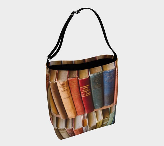 Library Book Bag Over The Shoulder Adjustable Tote Bag Gift | Etsy