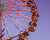 Ferris Wheel Photography, Carnival Art, Nursery Decor, Ferris Wheel, Landscape Photography, Carnival Photography, Red, Blue, Yellow,Carnival