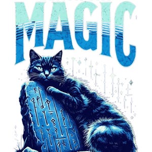 Black Cat Magic Women&#39;s Relaxed T-Shirt Witchy Witchcraft Autumn Halloween Gothic Halloween Graphic Tee Spooky Fall Familiar Shirt Top