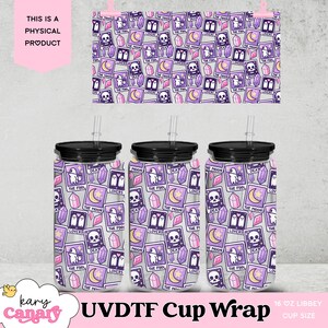 Tarot Card Cup Wrap – Alt Girl Drinkware | Gothic Libbey Glass | UVDTF