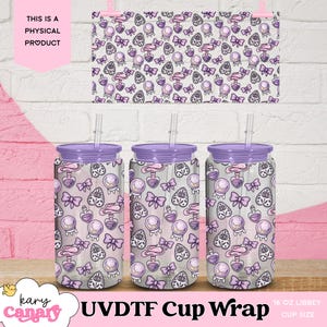 Pastel Goth Witchy Cup Wrap: 16 oz Libbey Glass UVDTF Decal
