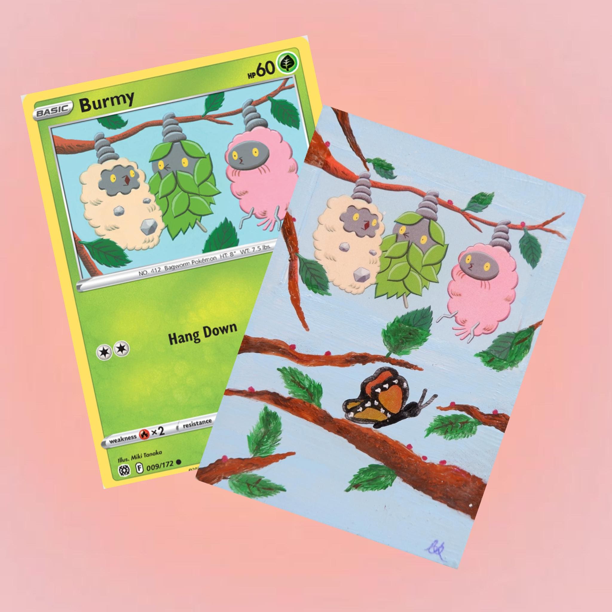 burmy pokemon card s POWER) [1] Trash Cloak Tackle (10+) If Burmy Trash Cloak has any M Energy attached to it Common card aside, this artwork