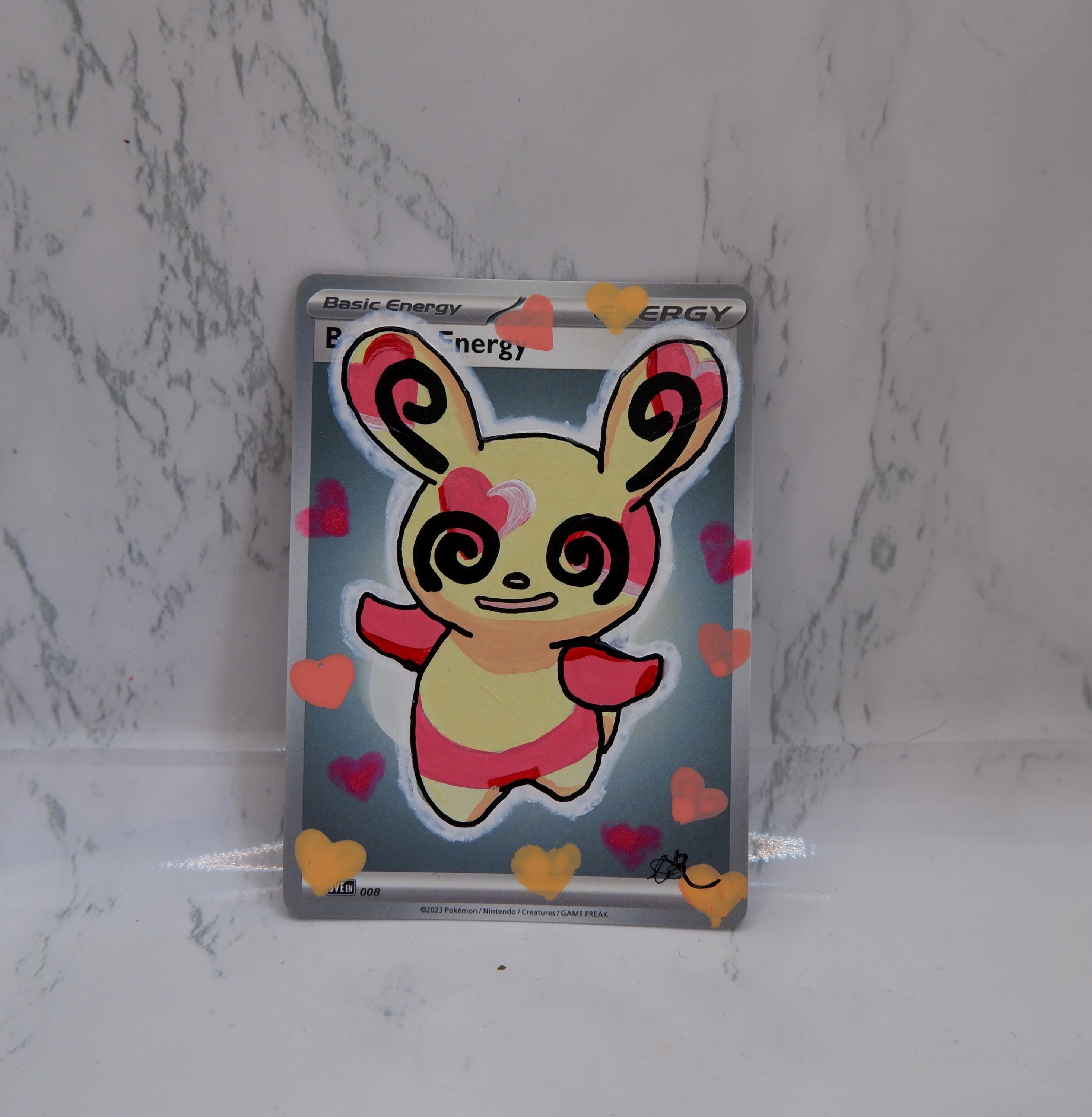 Spinda Valentines Pokemon Card - Hand-painted - Etsy