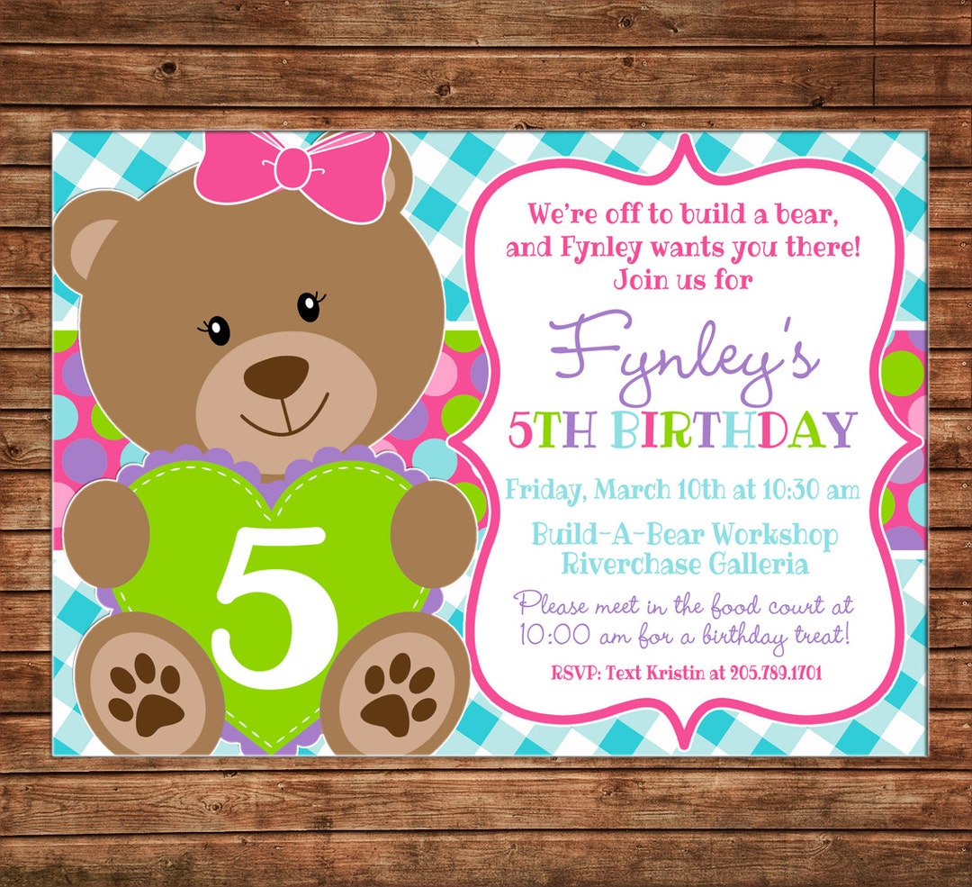 girl-invitation-bear-teddy-birthday-party-can-personalize-colors-wording-printable-file-or-printed-cards-etsy