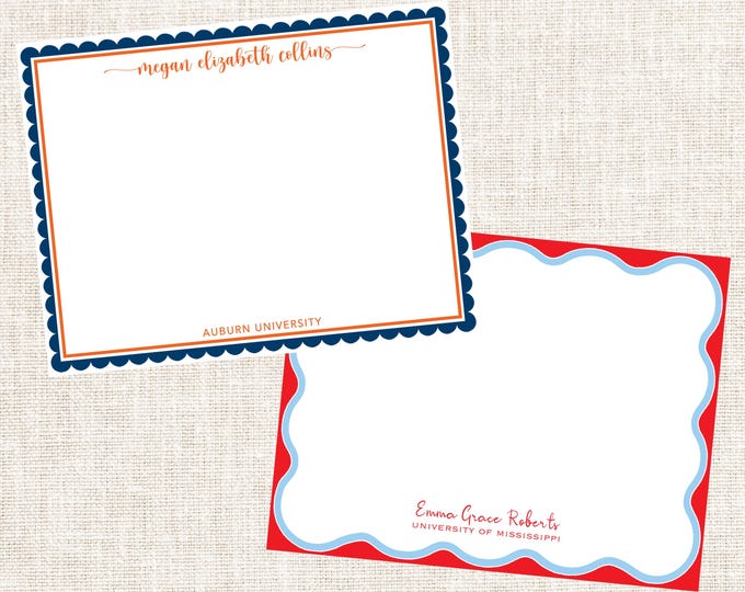 Personalized Custom Graduation Stationery, Graduation Notecards, High School Graduation Gift, College Graduation Gift