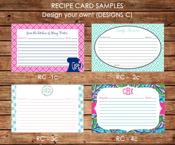 Personalized Recipe Cards