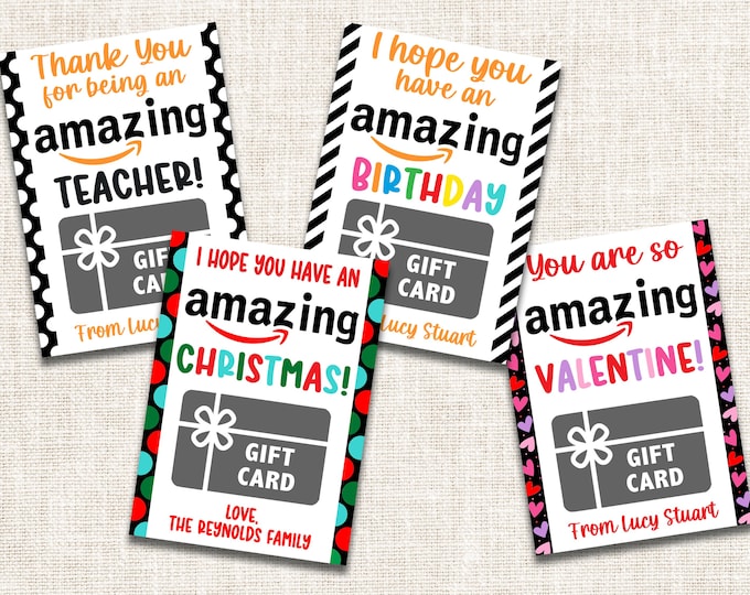 Personalized Gift Card Holder
