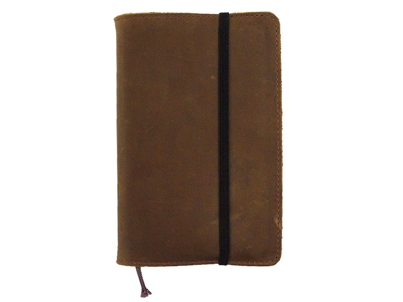 Handmade Moleskine Notebook Leather Cover Distressed Brown Etsy