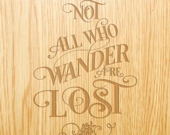 Not all who Wander are Lost - Image Design Library