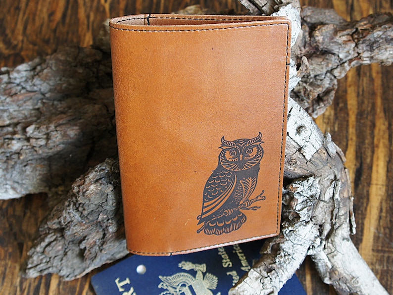 Handmade Leather Passport Holder Multicolor Customizable Etsy