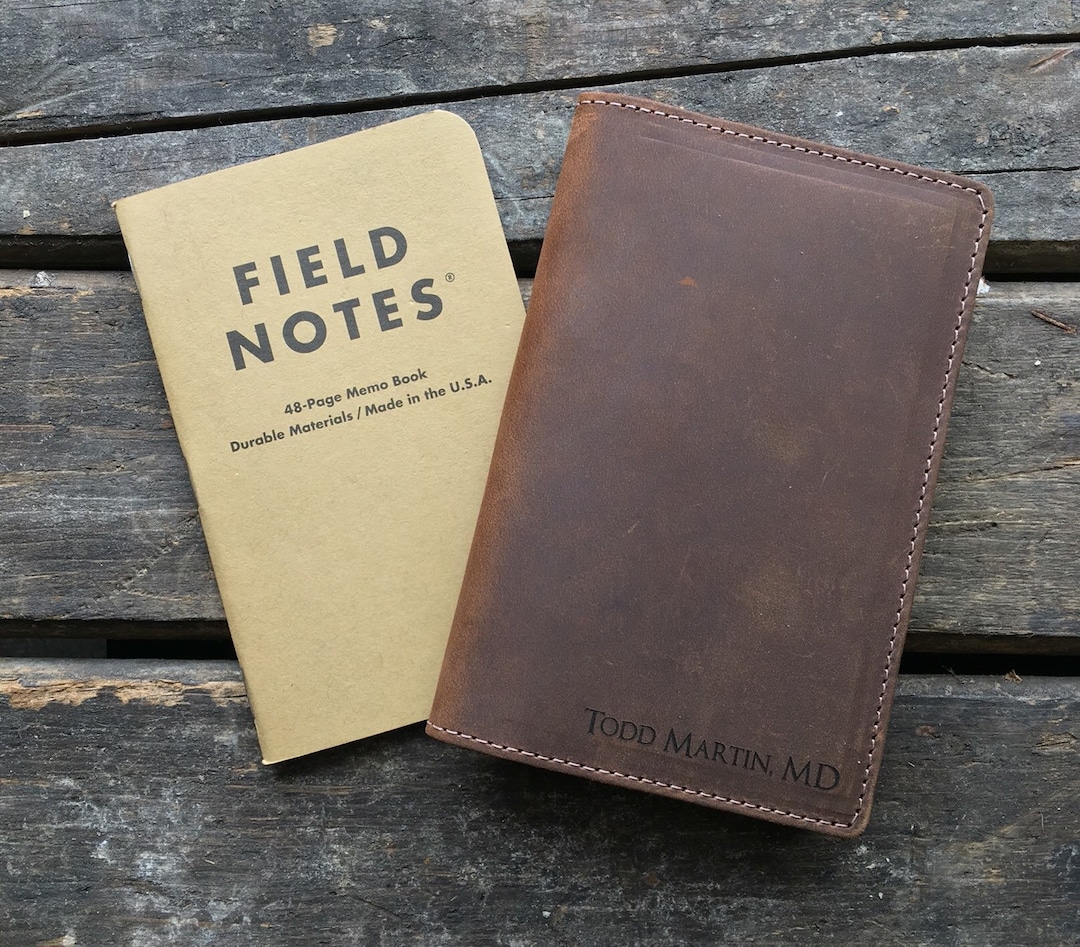 Field Notes Leather Cover - Journal Cover - Crazy Horse - Etsy