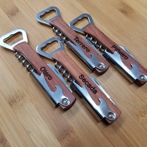 Personalized Bottle Opener & Wine Corkscrew Free Personalization image 2