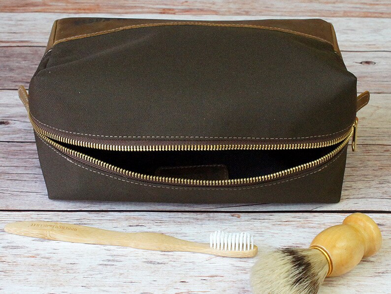 Mens Toiletry Bag & Personalized Dopp Kit Groomsmen Gift Etsy