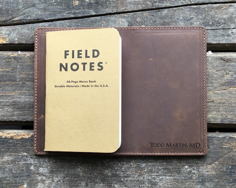 Field Notes Leather Cover Journal Cover Crazy Horse image 2