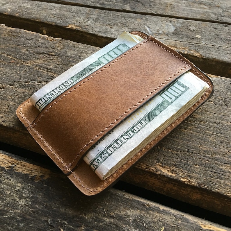 Cash Band Credit Card Holder Personalized Wallet Slim | Etsy