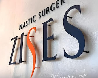 Letrero con logotipo comercial personalizado, letrero comercial personalizado cortado con láser, letrero comercial de madera personalizado, letrero con logotipo cortado con láser, logotipo de pared para su negocio