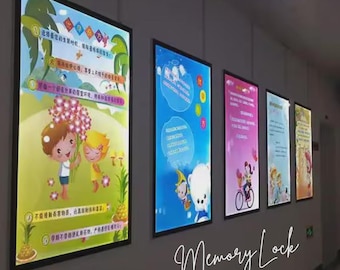 Custom Ultra-Thin LED Light Box – Movie Poster Frame, Menu Board, Wall Sign