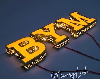 Illuminated Channel Letter Sign | Custom Acrylic & Metal Business Signage