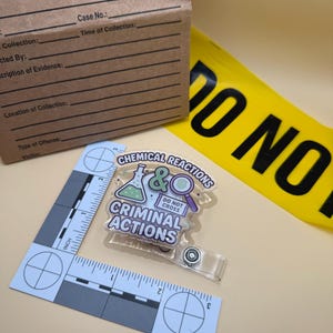 Chemical Reactions CSI Badge Reel: Resin & Acrylic Belt Clip