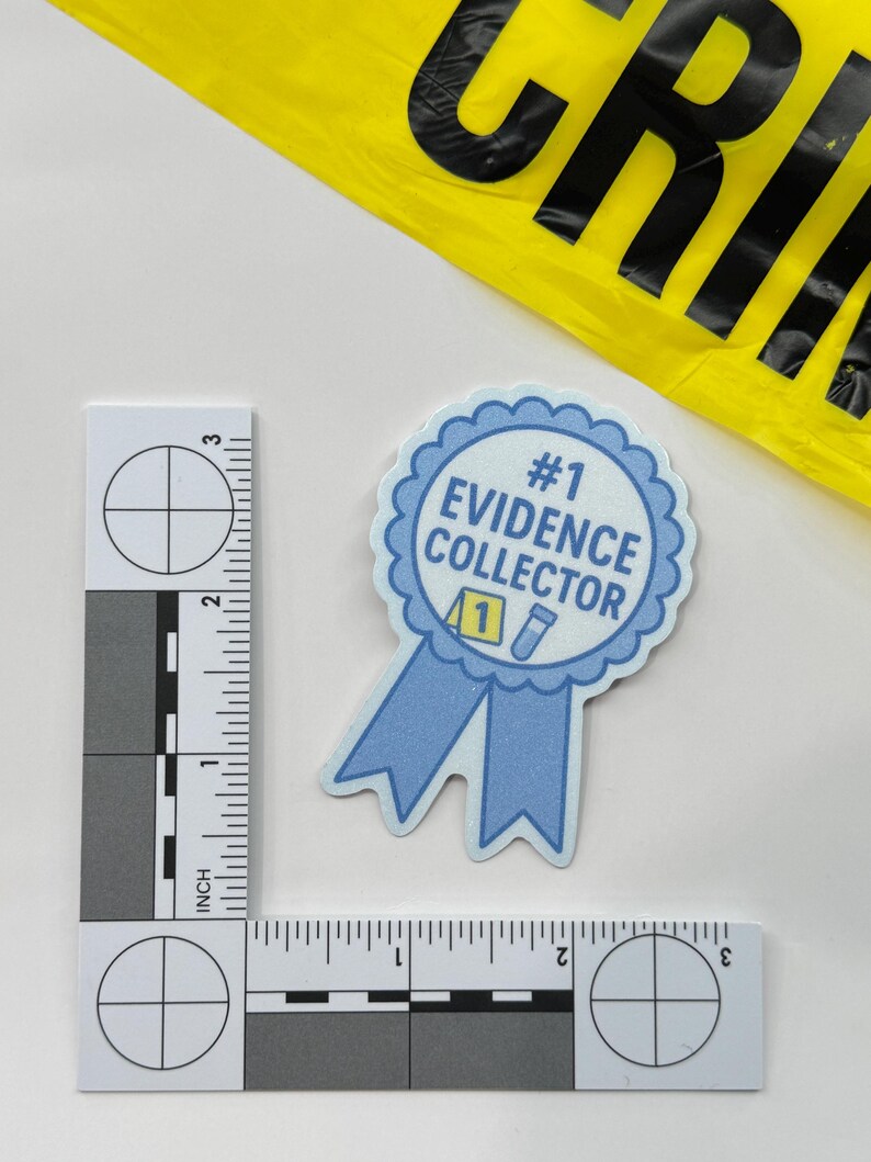 Evidence Collector CSI Glitter Sticker: Forensic Science Vinyl Decal - Etsy