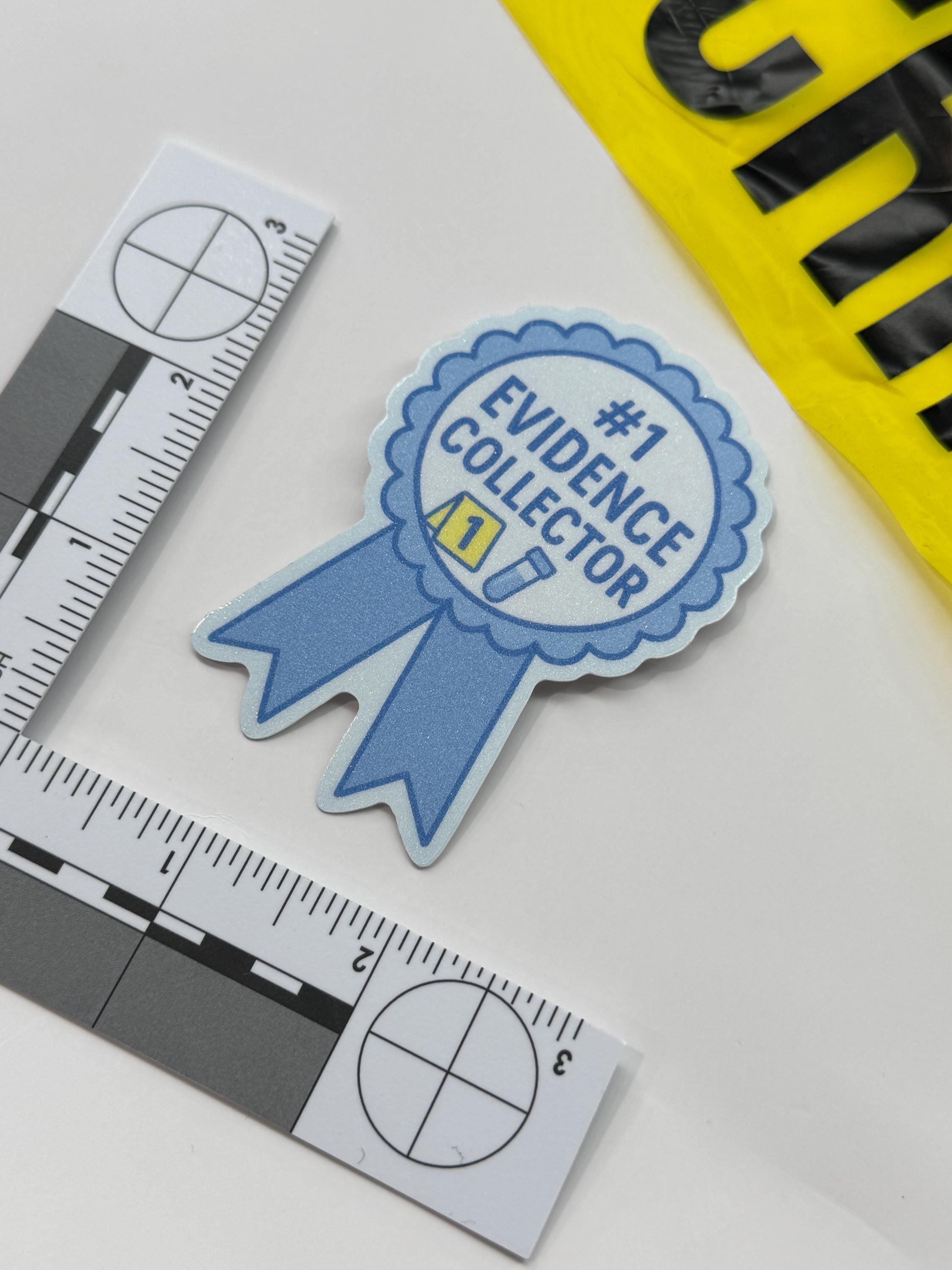 Evidence Collector CSI Glitter Sticker: Forensic Science Vinyl Decal - Etsy