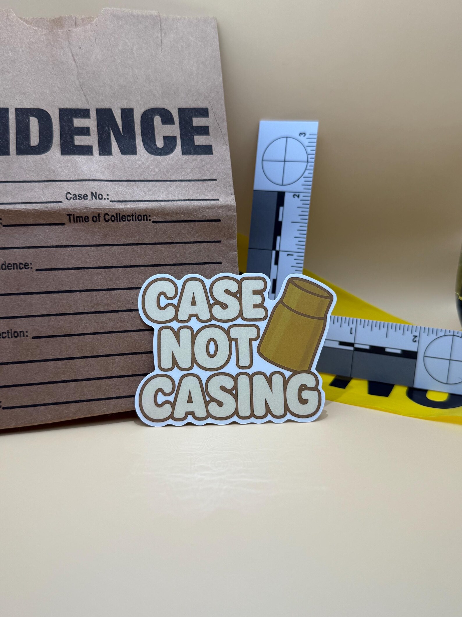 Case Not Casing 3 Inch Sticker | CSI Sticker | Forensic Sciene Sticker ...