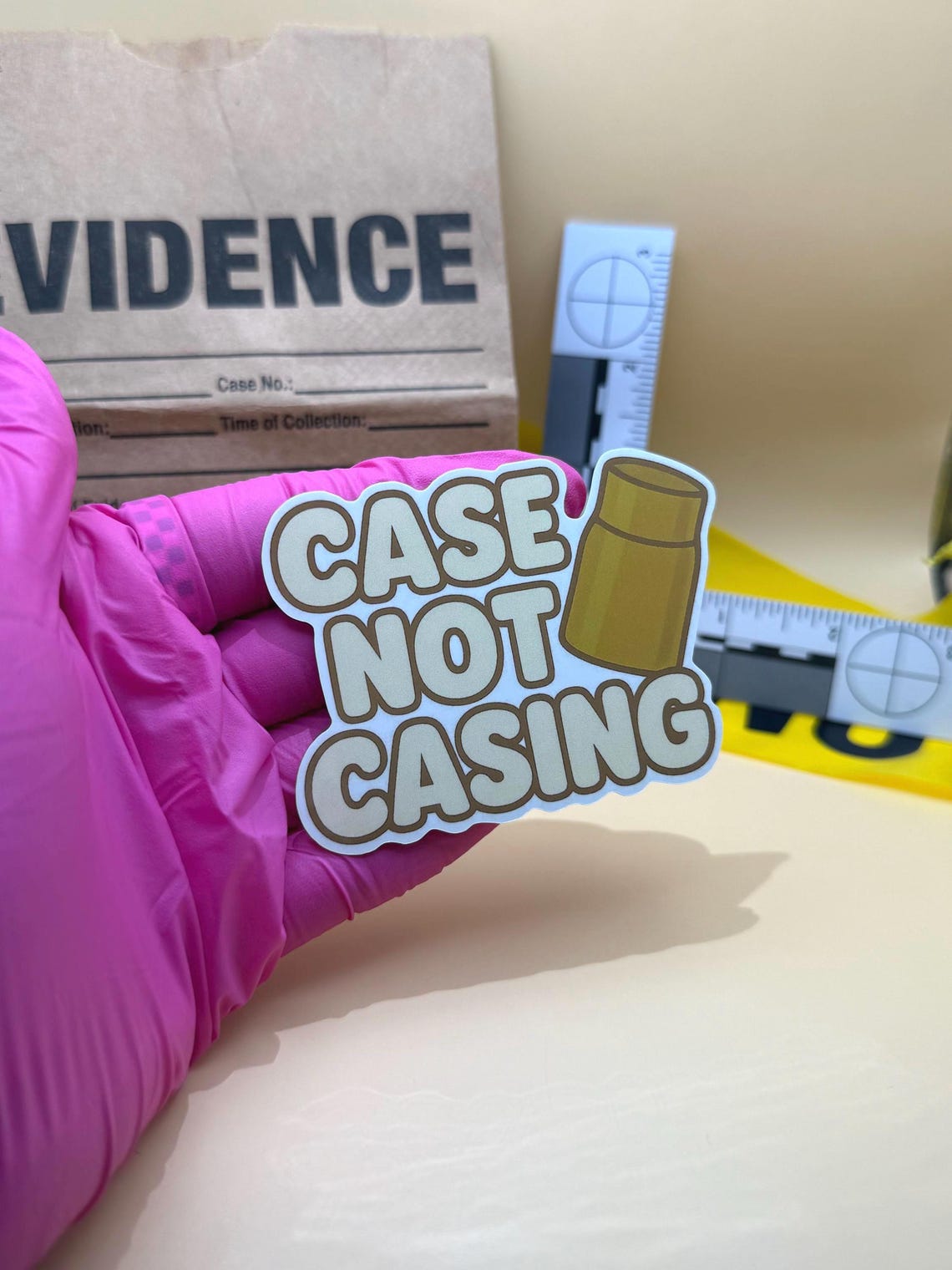 Case Not Casing 3 Inch Sticker | CSI Sticker | Forensic Sciene Sticker ...