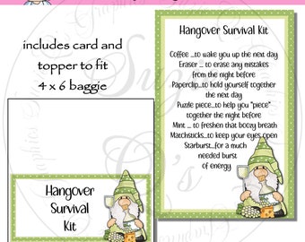 Hangover Survival Kit - Digital Printable - Immediate Download