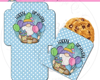 Birthday Cookie Envelope - Digital Printables - Immediate Download