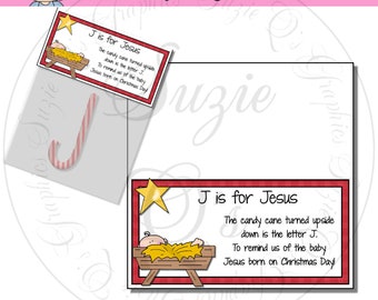 J is for Jesus Bag Topper - Digital Printable - Immediate Download