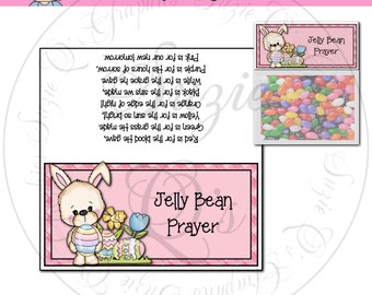 Jelly Bean Prayer Bag Topper - Digital Printable - Immediate Download