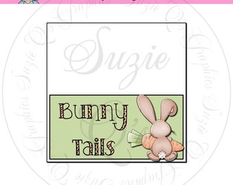 Bunny Tails Bag Topper - Digital Printable - Immediate Download