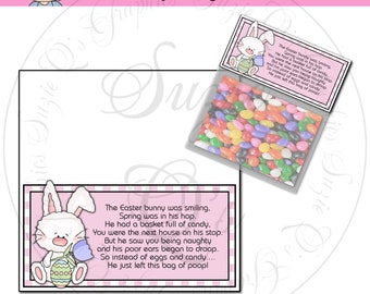 Bunny Poop Bag Toppers - Digital Printable - Immediate Download