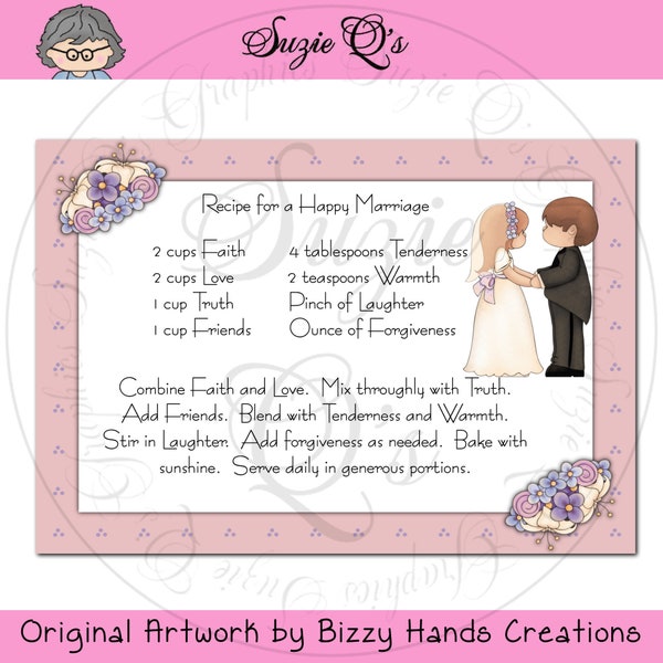 Recipe for Marriage - Etsy