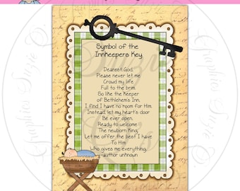 Innkeeper's Key 5x7 Card Front - Digital Printable - Immediate Download