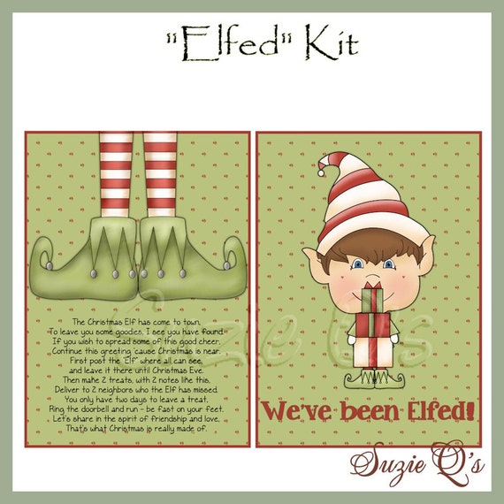 Youve Been Elfed Package - Electronic Printable - Quick Down load graphic regarding You Ve Been Elfed Printable titled Youve Been Elfed Package - Electronic Printable - Prompt Down load