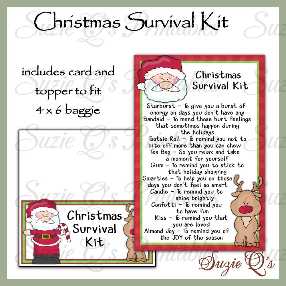 christmas-survival-kit-includes-topper-and-card-digital-etsy