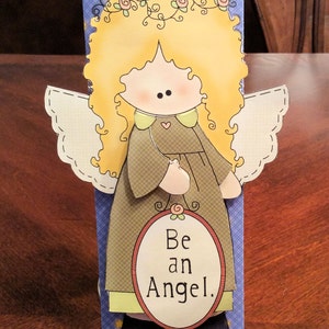 Angel 3D Candy Bar Wrapper Digital Printable Immediate Download image 3
