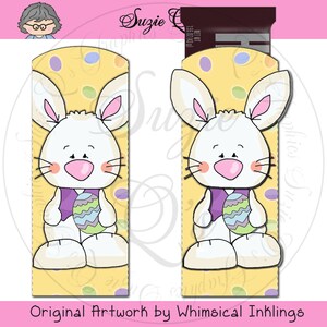 Easter Bunny Candy Bar Sleeve, 3D Digital Printable Immediate Download image 2