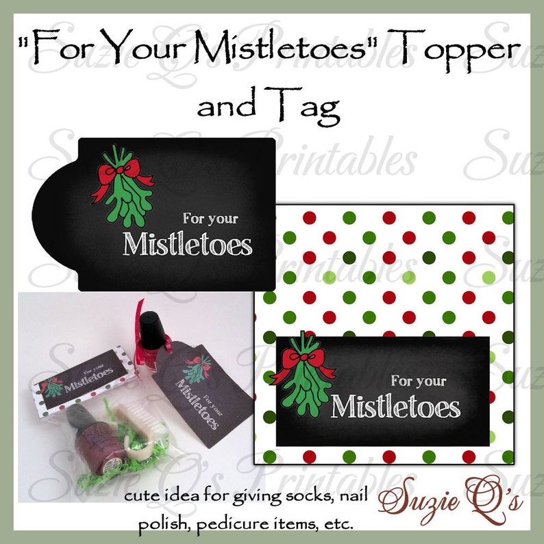 For Your Mistletoes topper and tag preset - Electronic Printable - Instant Down load image about For Your Mistletoes Printable named For Your Mistletoes topper and tag preset - Electronic Printable - Quick Obtain