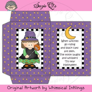 Witch Cocoa Packet - Dgital Printable - Immediate Download