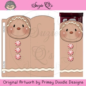 Lebkuchen Candy Bar Hülle - Digital Printable - Sofortiger Download
