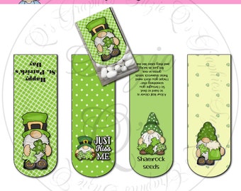 St Patrick's Day Tic Tac Labels, set of 4 - Digital Printable - Immediate Download