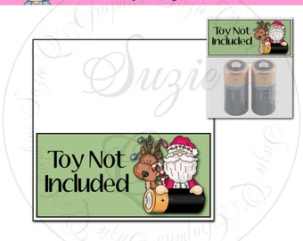 Toy Not Included Bag Topper - Digital Printable - Gag Gift or Craft Show Item - Immediate Download Bag