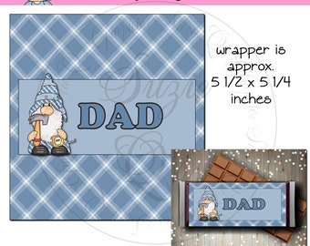 Dad Candy Bar Wrapper, perfect for Father's Day - Digital Printable - Immediate Download