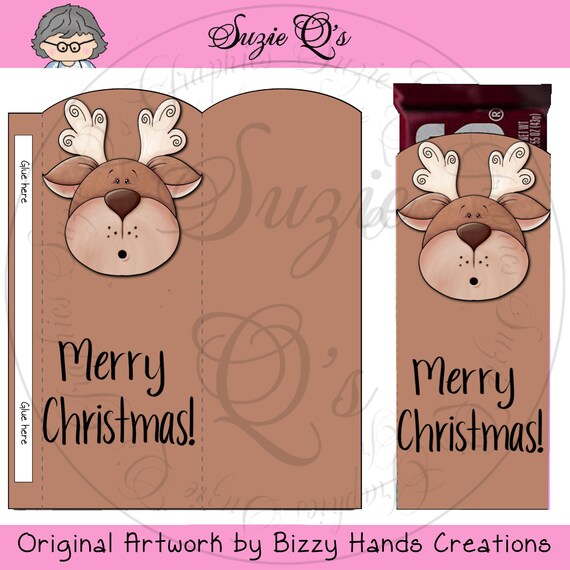 Reindeer Candy Bar Sleeve Boy Digital Printable Immediate - Etsy