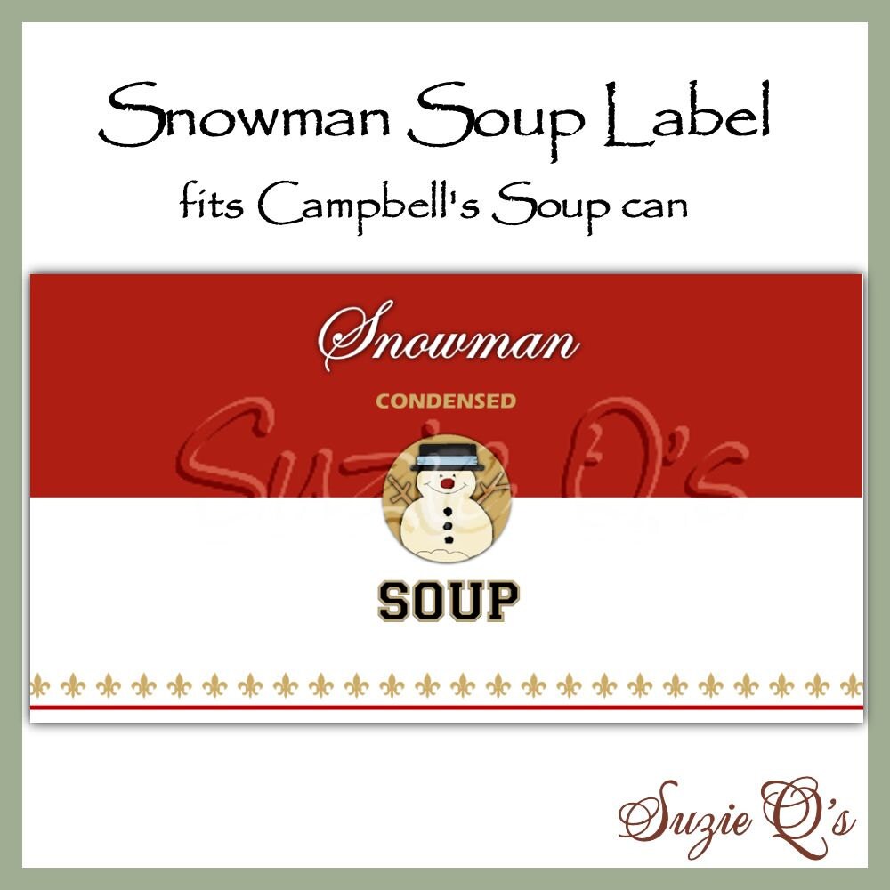 Soup Can Label Template Ythoreccio
